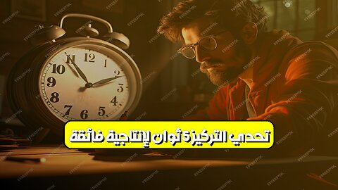 تحدي التركيز: 5 ثوانٍ لإنتاجية فائقة ⏱️ #تركيز #إنتاجية #تطوير_الذات