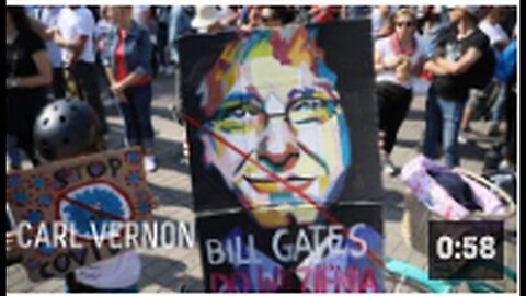 "Protest at Bill Gates' TED Talk"