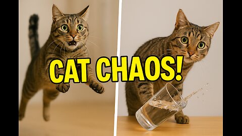 Cat Chaos Caught on Camera! 🐱😂