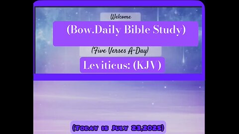 (Bow.Daily Bible,Reading) Leviticus 4:11-15 (KJV)