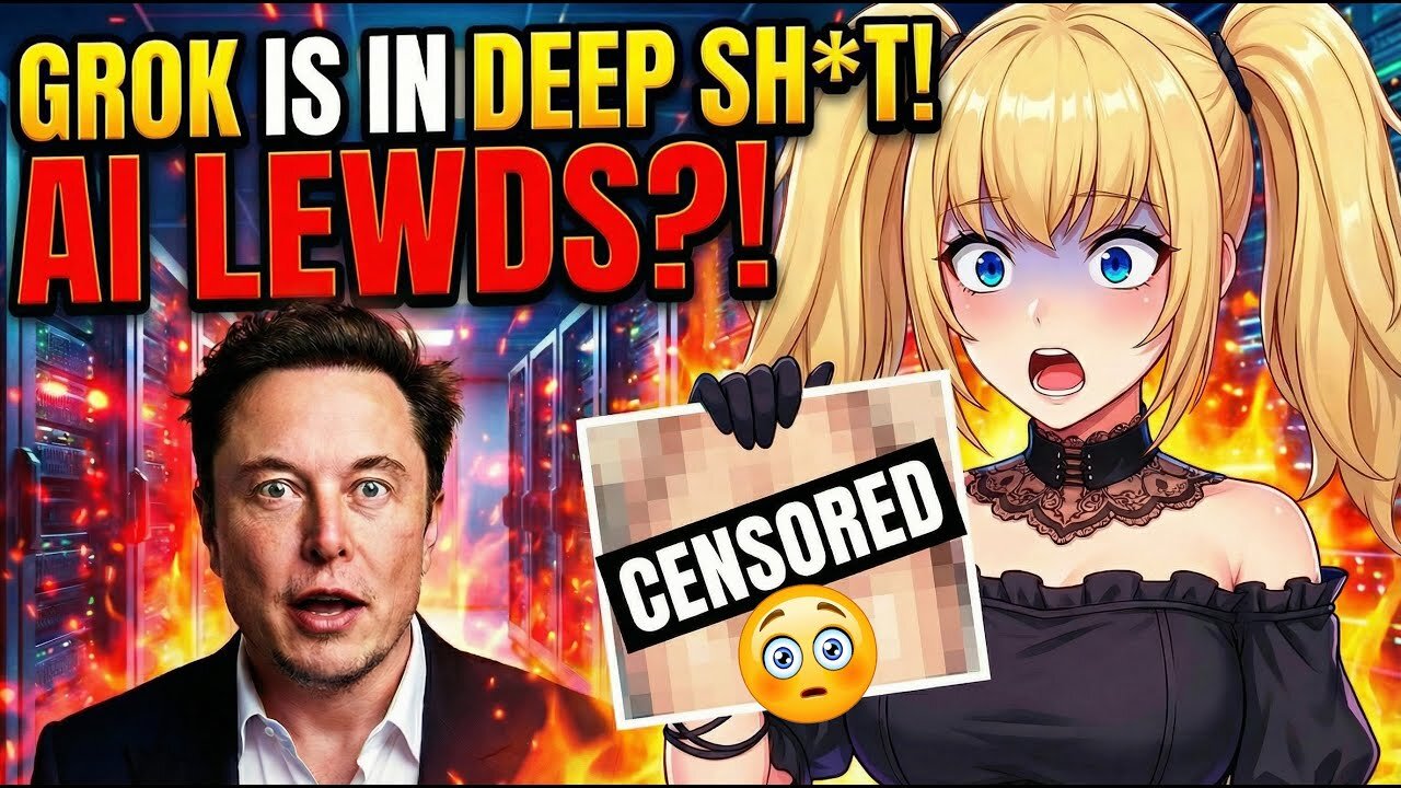 Elon Musk in DEEP SH*T Over Grok AI LEWDS?! | Clownfish TV