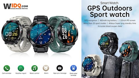 ⌚ GPS Fitness Smartwatch for Outdoor Champions 📍