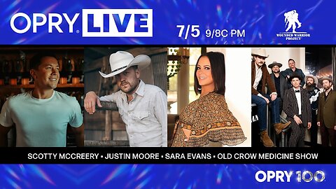 Opry Live - Scotty McCreery, Justin Moore, Sara Evans, and Old Crow Medicine Show