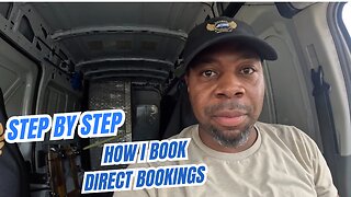 How I book direct booking jobs with clients | cargo van business