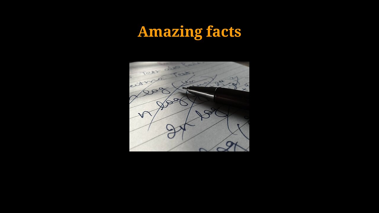 Amazing fact about Student and pen