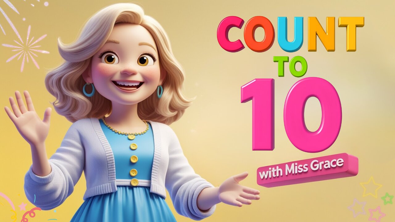 Count to 10 with Miss Grace | Numbers 1-10 Learn to Count Song for Kids