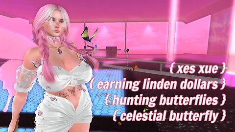 How To Earn Linden Dollars in Second Life? Celestial Butterfly Hunt at Club Zompie!