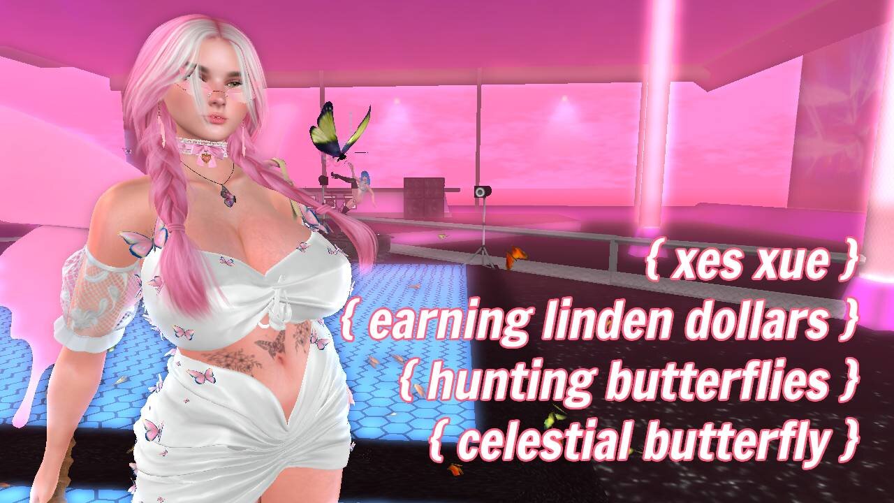 How To Earn Linden Dollars in Second Life? Celestial Butterfly Hunt at Club Zompie!