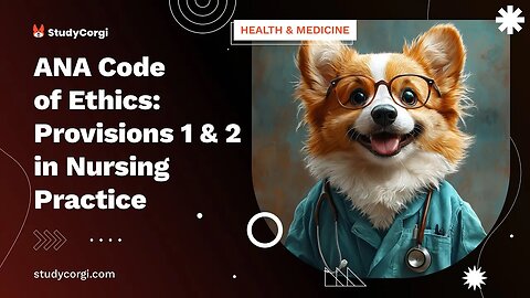 ANA Code of Ethics: Provisions 1 & 2 in Nursing Practice - Essay Example