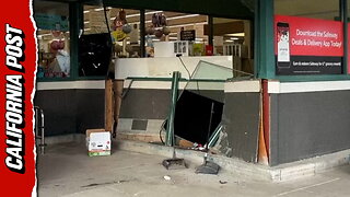 Man plows car into California grocery store, leaving 4 injured