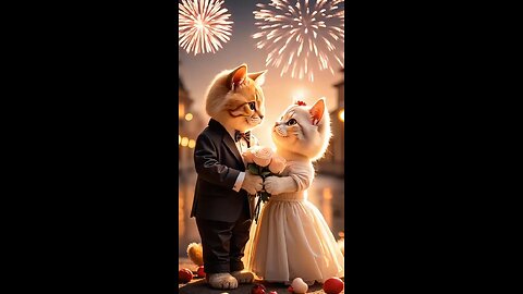 Cat wedding