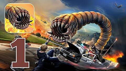 Deathworm - Alien Monster - Gameplay Walkthrough Part 1 - Tutorial (iOS, Android)