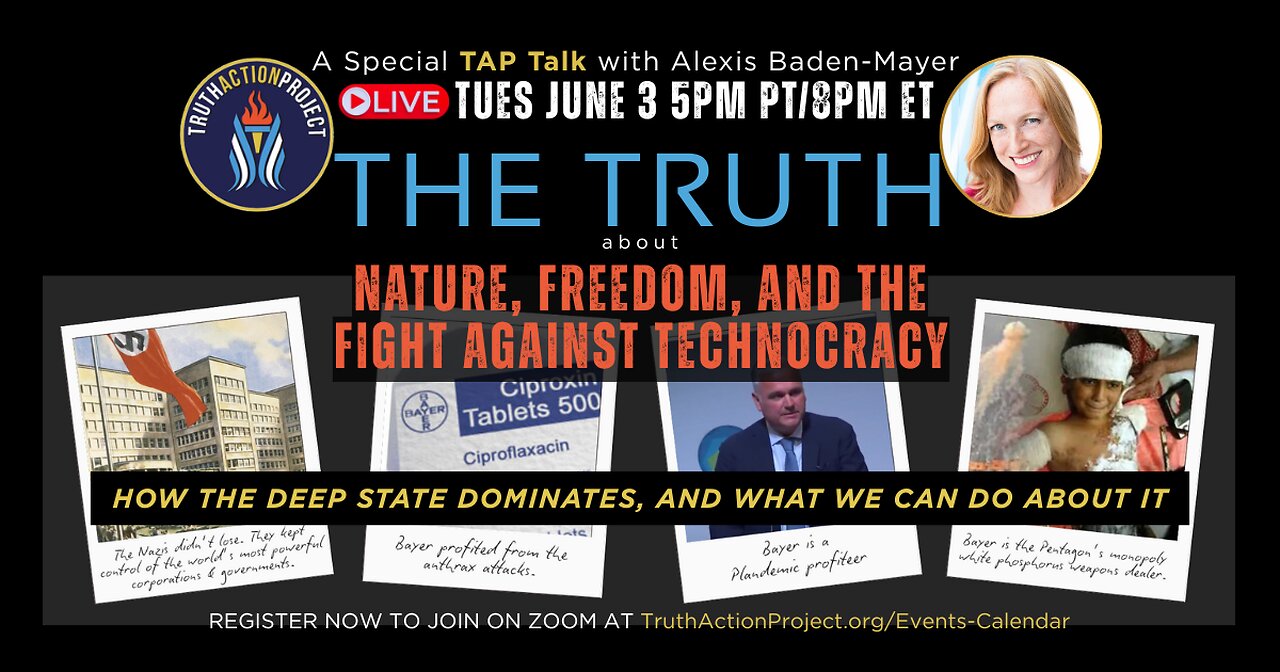 Truth Action Project TAP Talk with Alexis Baden-Mayer, political director, OCA