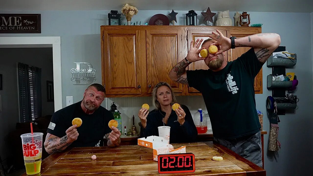 2 Popeyes Biscuits In 1 Minute Challenge!!!