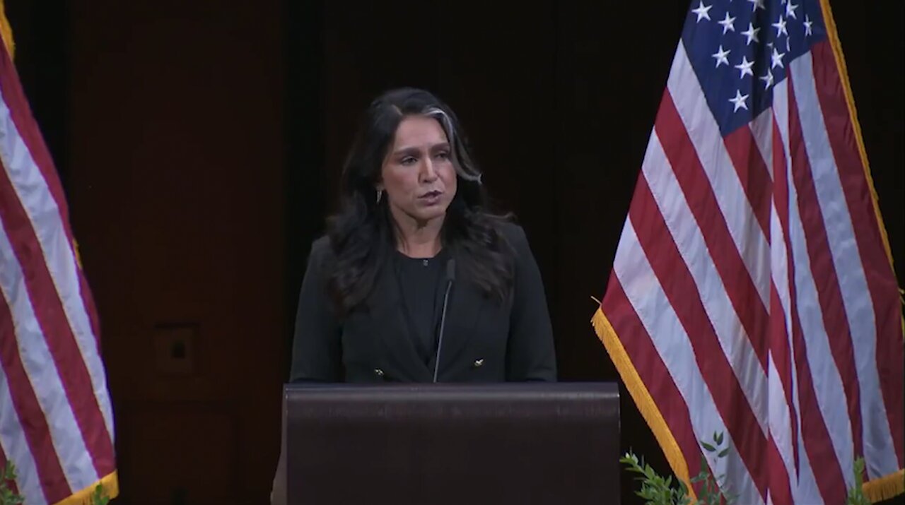 Tulsi Gabbard Speaks At Charlie Kirk Vigil
