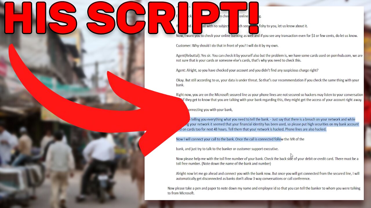 I GOT HIS SCRIPT! Deleting EVERY FILE off a SCAMMERS PC!