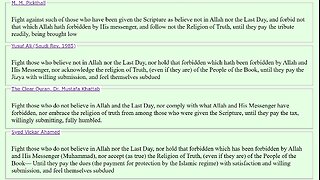 The Qur'an in Context 1: "Fight Those Who Do Not Believe ..." (Surah 9:29). David Wood