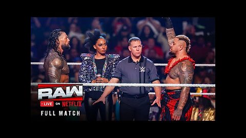 FULL MATCH Roman Reigns vs. Solo Sikoa Tribal Combat for Ula Fala Raw on Netflix premiere