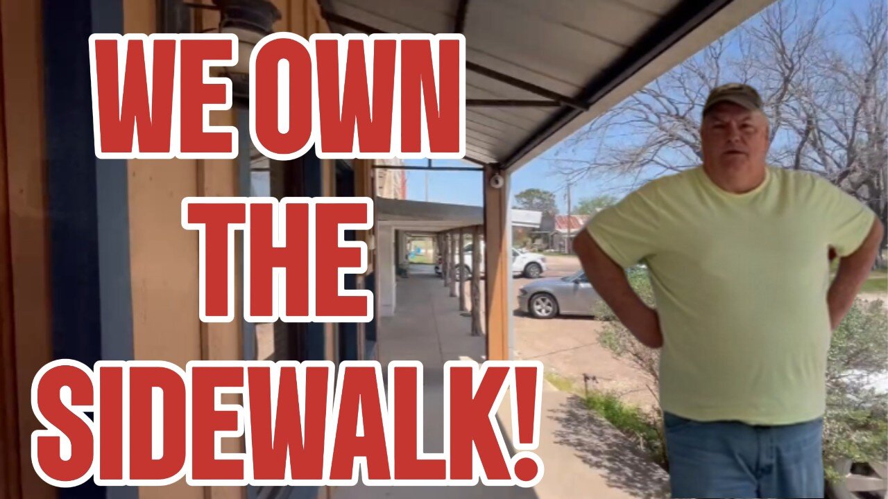😱 Darren’s Sidewalk?!! 😂 First Amendment Audit in Wild Texas Town 🚨