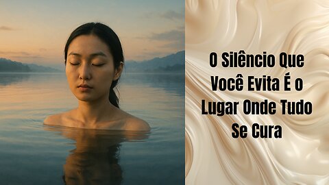 O Silêncio Que Você Evita É o Lugar Onde Tudo Se Cura