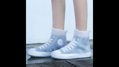 Waterproof Silicone Shoe Cover, with Anti-slip Sole & Wear-resistant Design, for Rainy and Snowy