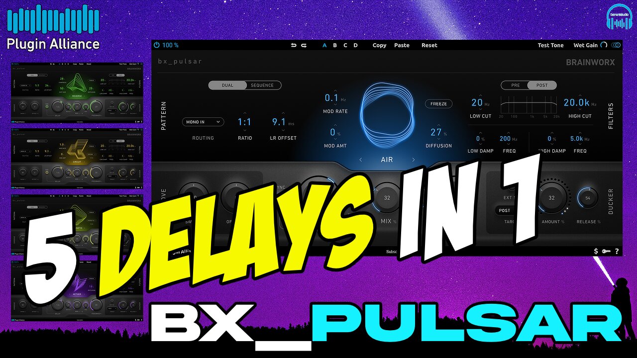 Plugin Alliance BX PULSAR Creative Delay - Overview and Demo