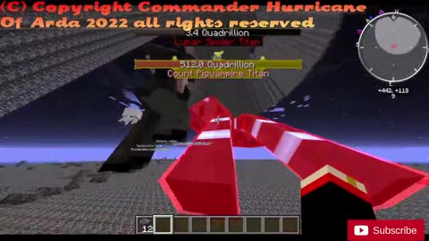 Minecraft Mob Battle Lunar Spider titan vs Count Pigvampire titan