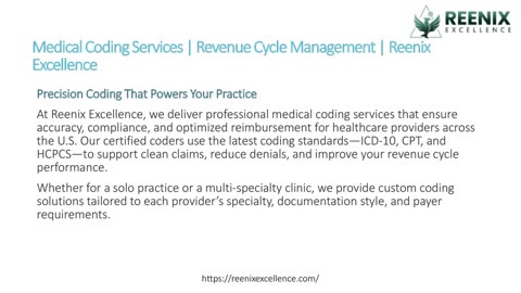 Medical Coding Services | Revenue Cycle Management | Reenix Excellence