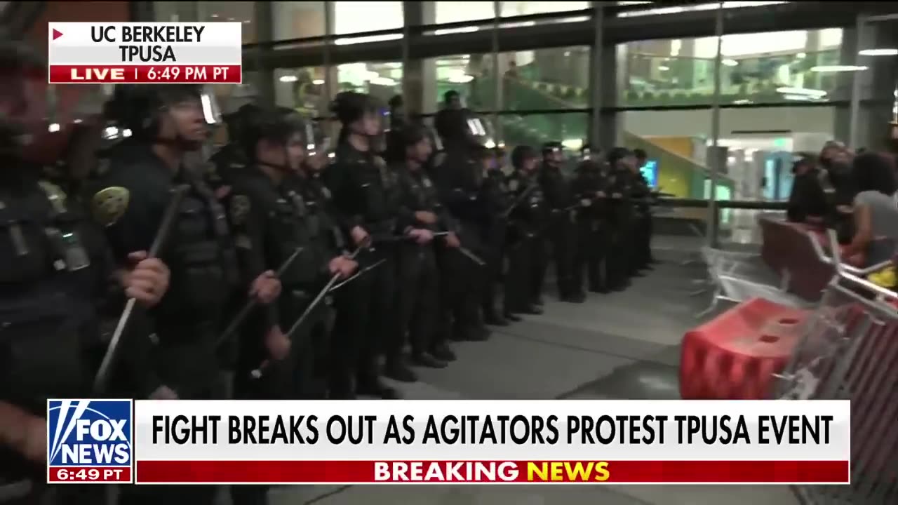 Bloody brawl breaks out ahead of Turning Point USA event