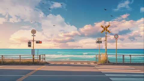 Coastal Lofi Vibes 🌊 Dreamy Beach Chillhop & Soothing Ocean Breeze