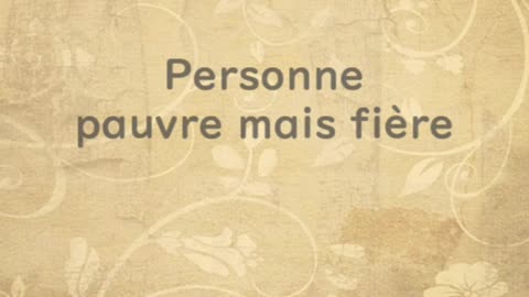 Personne pauvre mais fière - Huhito Fables-Version française Vol.37