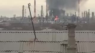 Another video from today's attack on the Orsknefteorgsintez oil refinery in Orsk!