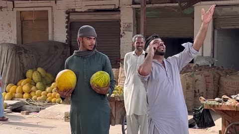 Vegetable seller prank | giving yellow melon to strangers to hold for me prank | joker pranks latest