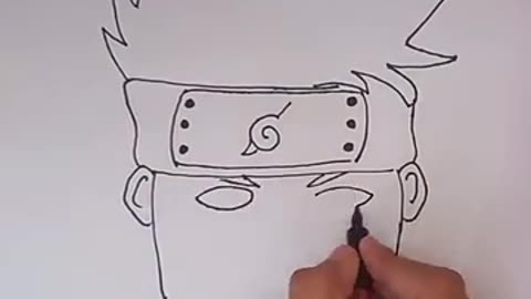 Shocking: Tap above for new KAKASHI drawing video |naruto#creativearts #youtubes