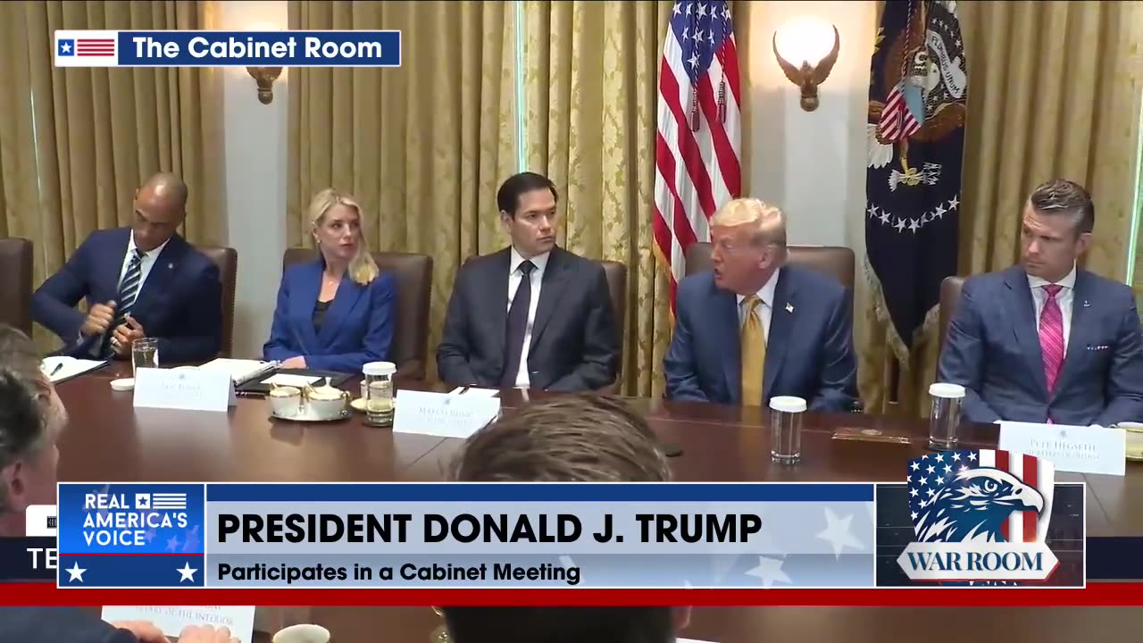WATCH: President Trump Participates In Cabinet Meeting On Texas Natural Disaster