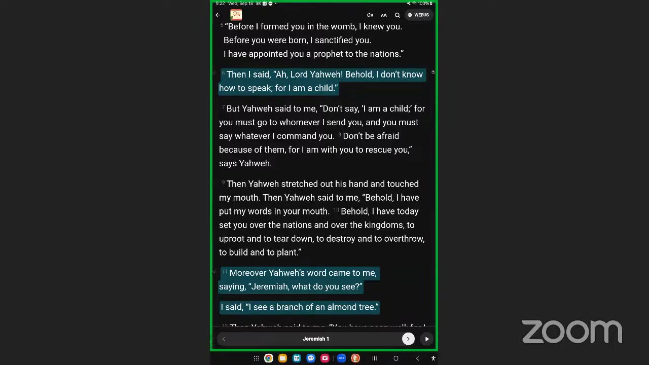 Oct 3rd, Day 276 - RERUN FROM 2024 - Reading The One Year Bible Together