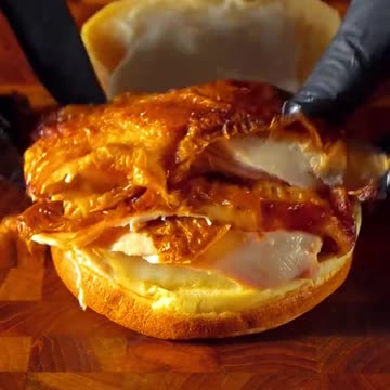 Lava Buffalo Chicken Sandwich a chicken patty,