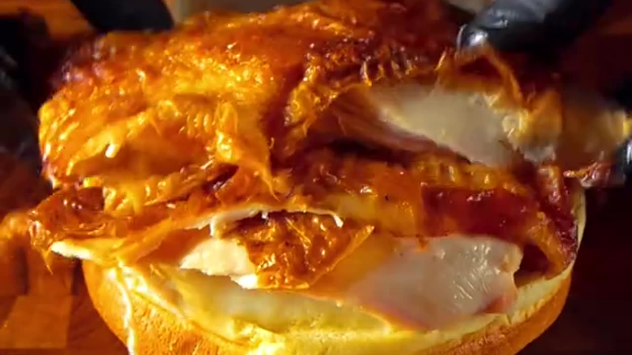 Lava Buffalo Chicken Sandwich a chicken patty,