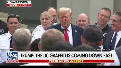 President Trump reveals that once they are FINISHED CLEANING up Washington DC