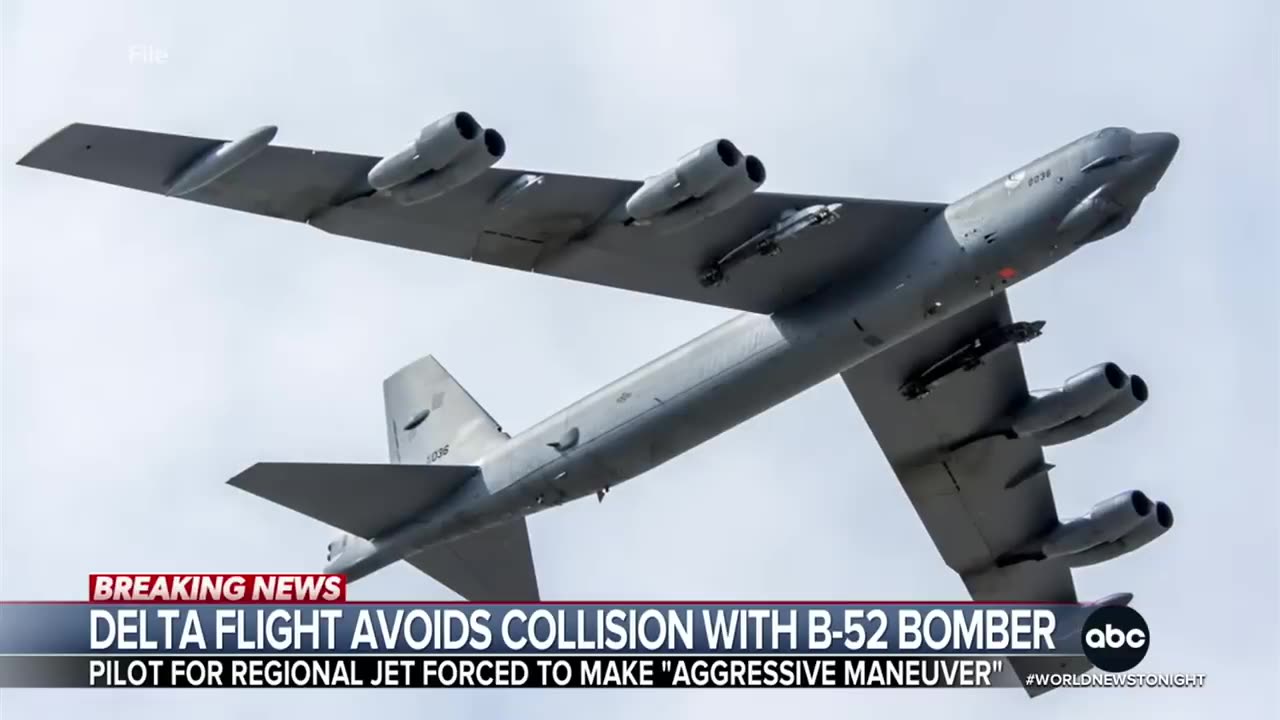 Delta pilot makes ‘aggressive maneuver’ to avoid mid-air collision with B-52 bomber