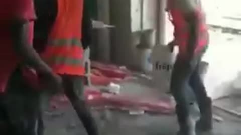 typical day on a nigger construction site