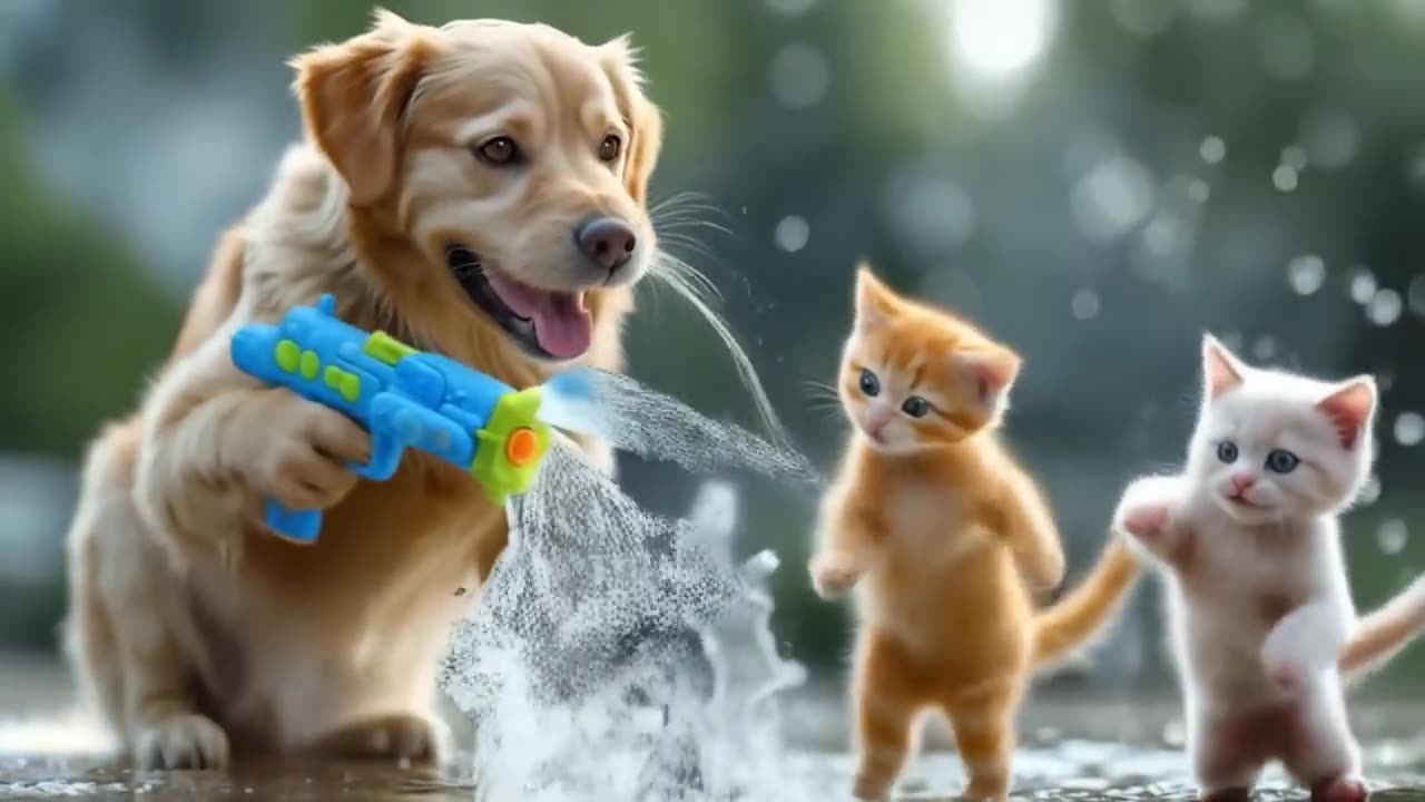 Papa_Dog_Hosts_a_Kittens_on_Children's