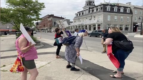 Anti-Lockdown Protest Kingston Ontario Canada May 2021