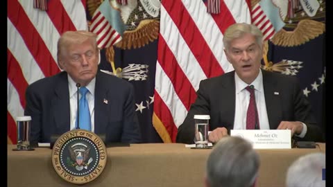 President Donald Trump discusses improvements to Health technology