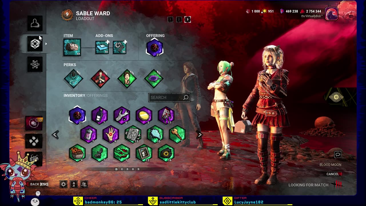 [🔞] 🩸 BloodMoon finale 🩸 gimme all dem bloodpoints 🩸 Dead by Daylight DBD live stream