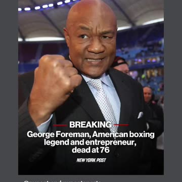 Rip to George foreman pass away since a month ago rip to him 🙏🕊🕯🪦🥊04/13/25