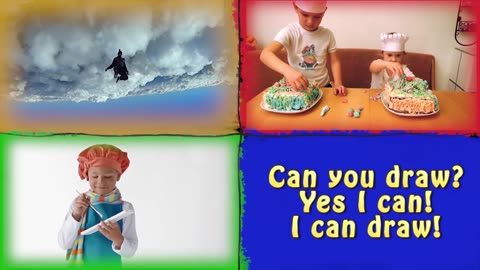 Can You Draw? Learn English Verbs GOGO CHANT