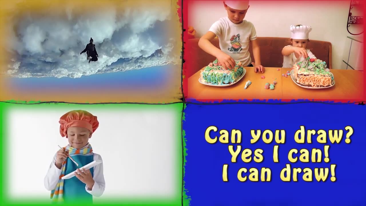 Can You Draw? Learn English Verbs GOGO CHANT