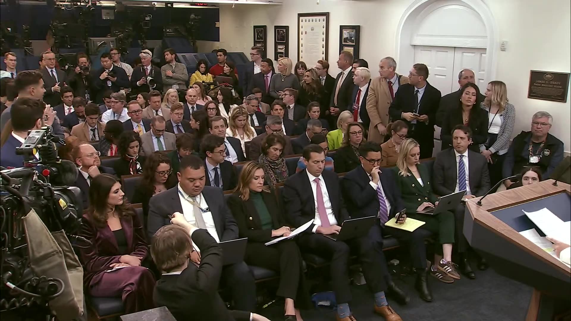 Press Secretary Karoline Leavitt Briefs Members of the Media, Apr. 8, 2025