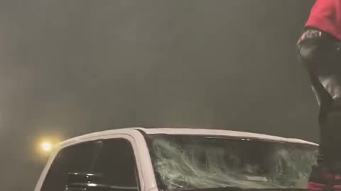 Blacks destroy car dealership